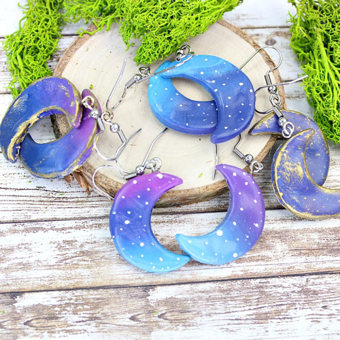 Kolczyki księżyce Kolczyki księżyce