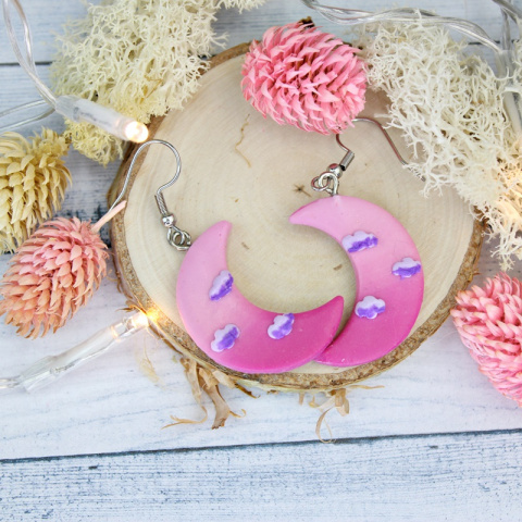 Kolczyki księżyce Kolczyki księżyce