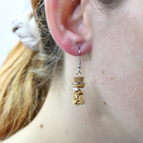 Kolczyki mini buteleczki Kolczyki mini buteleczki