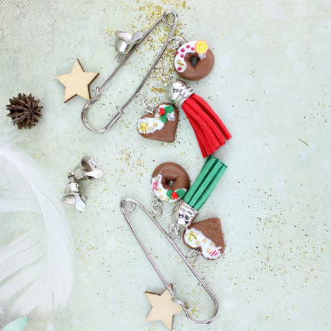 Broszka świąteczna