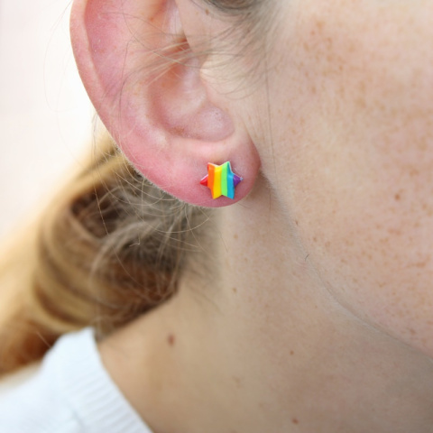 Sztyfty tęczowe gwiazda