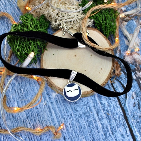 Naszyjnik choker kot
